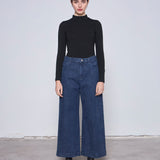 LEOPOLD DENIM PALAZZO AZUL