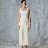 ASUNBARO FALDA LINO AMARILLO