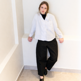 ADAMS CAMISA OVERSIZE BLANCA