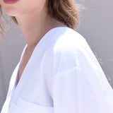 ADAMS CAMISA OVERSIZE BLANCA