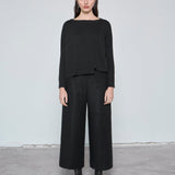 WANGARI TEJIDO CROP NEGRO