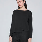 WANGARI TEJIDO CROP NEGRO