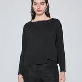 WANGARI TEJIDO CROP NEGRO