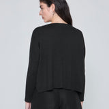 WANGARI TEJIDO CROP NEGRO