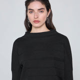 CARSON TEJIDO CROP NEGRO