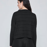 CARSON TEJIDO CROP NEGRO