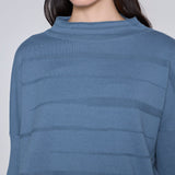 CARSON TEJIDO CROP AZUL