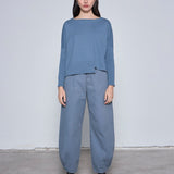 WANGARI TEJIDO CROP AZUL