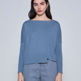 WANGARI TEJIDO CROP AZUL