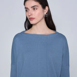 WANGARI TEJIDO CROP AZUL
