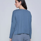 WANGARI TEJIDO CROP AZUL