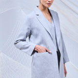 SASHIKO BLAZER MIDI GRIS