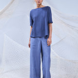 UKIYO TEJIDO MIDI AZUL