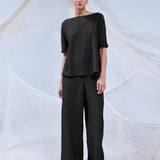 UKIYO TEJIDO MIDI NEGRO