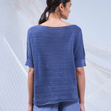 UKIYO TEJIDO MIDI AZUL