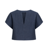 YANAGI TOP ESPALDA V AZUL
