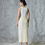 ASUNBARO FALDA LINO AMARILLO