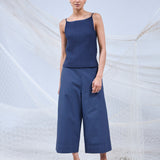 MUSHIN PANTALON CULOTTE AZUL
