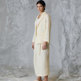 GINGKO BLAZER  ASIMETRICO AMARILLO