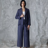 GINGKO BLAZER  ASIMETRICO AZUL
