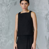 MATSU TOP LINO NEGRO