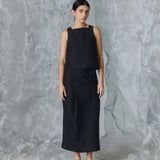 MATSU TOP LINO NEGRO